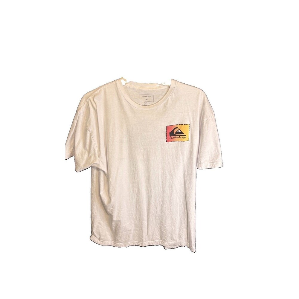 Quiksilver Men's XL White Regular Fit T-Shirt 100% Cotton
